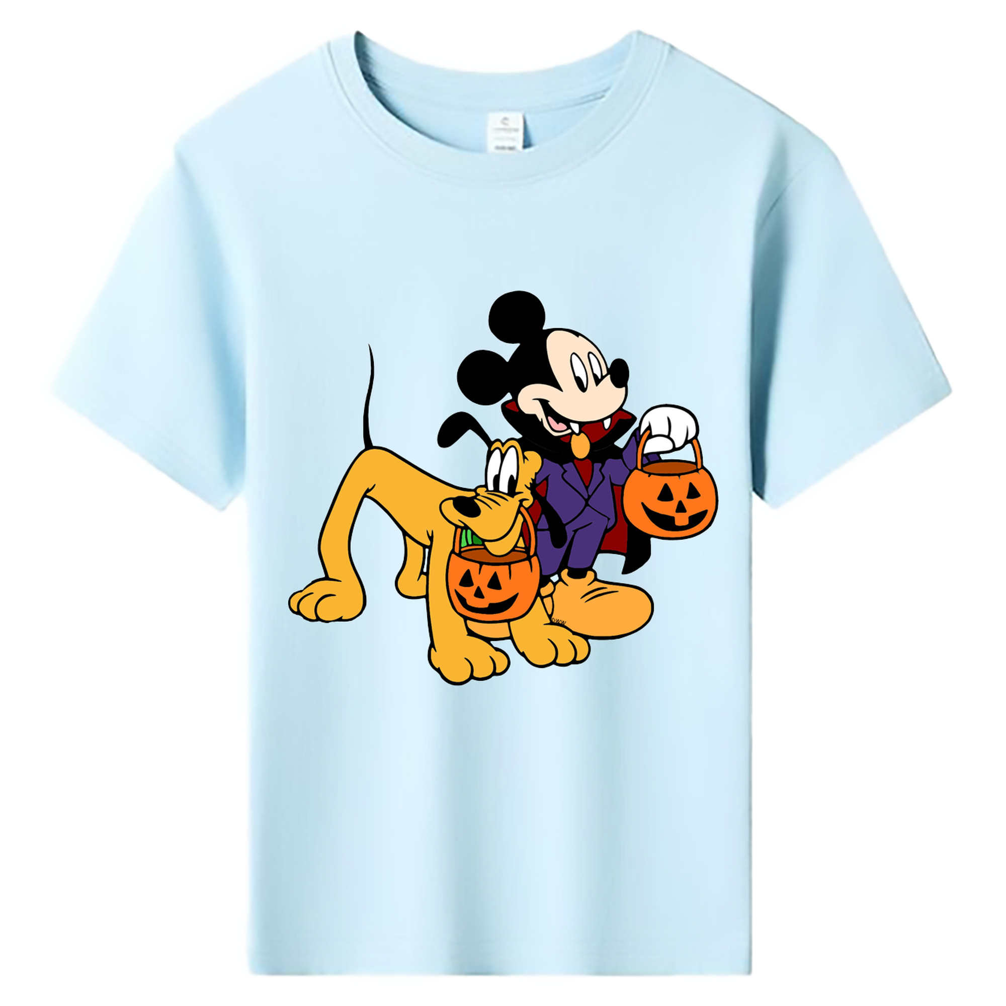 ミッキーマウス Mickey Mouse 綿100％キッズTシャツ（フロントプリント）